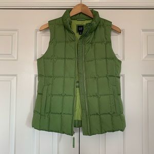 GAP Green puffer vest